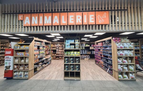 Agencement magasin : Animalerie Intermarché | Frontignan (34)